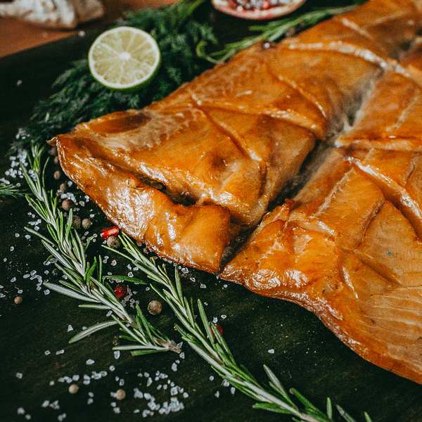 Щука холодного копчения "домино"