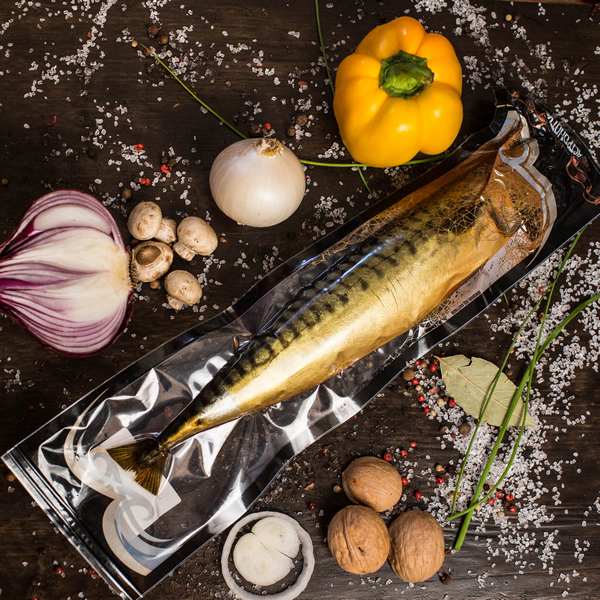 Скумбрия горячего копчения без головы